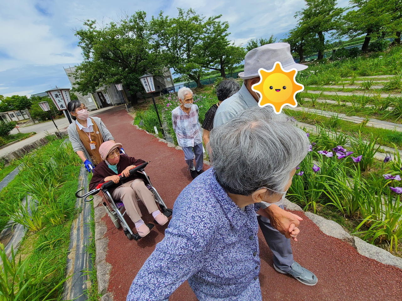 瓢湖、あやめ園。