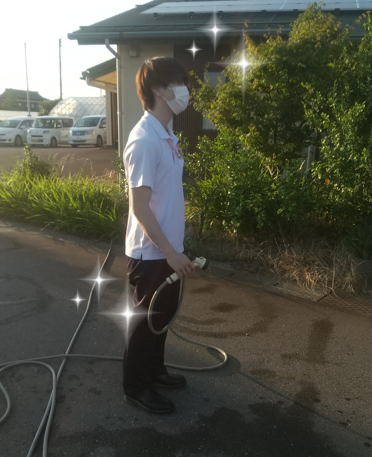 みんなの畑の水やり✨