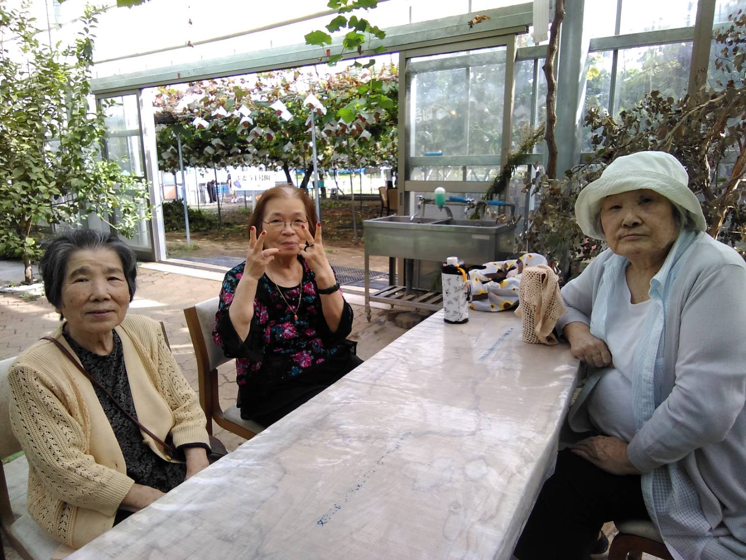 (小多機)ぶどう狩り2日目🍇