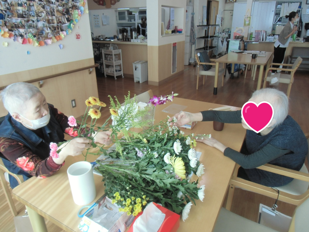 花に囲まれて💕