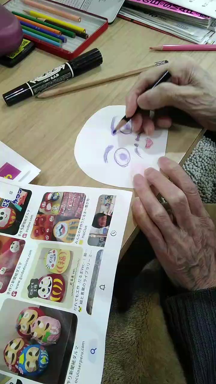 (小多機)だるま制作