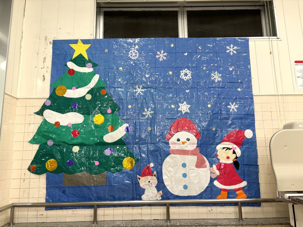お風呂場の壁画🎄
