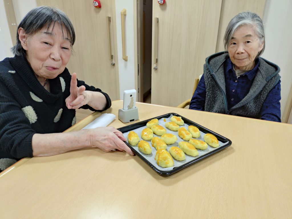 今日のおやつはスイートポテト✨　看多機てらお