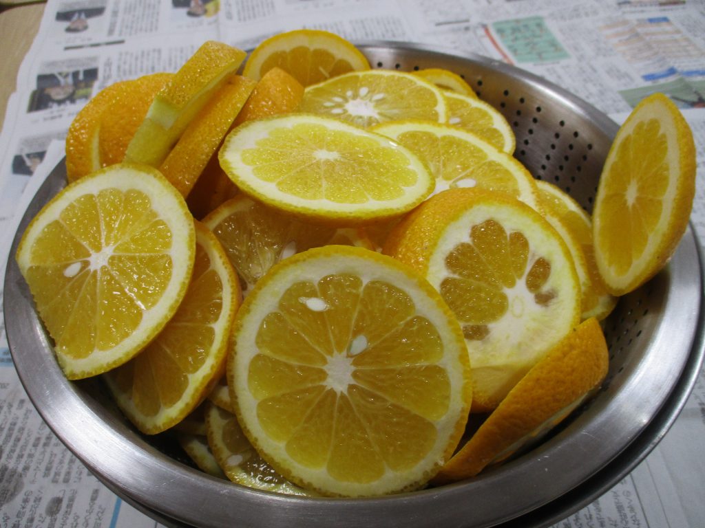 夏みかんシロップづくり🍊