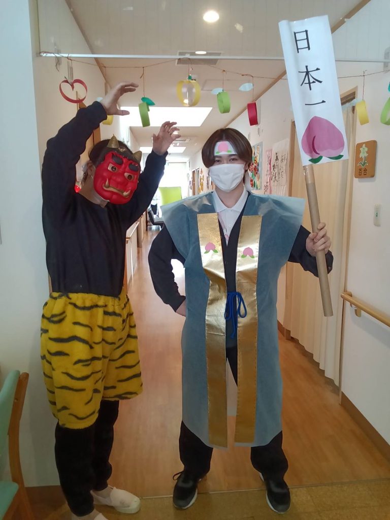 節分の日に桃太郎？