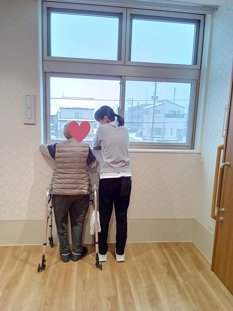 (介護付)冬の日の一幕⛄